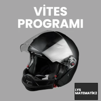 LYS MATEMATİK VİTES2 ÇÖZÜMLERİ (ağustos ödevi)